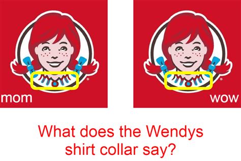 Does Wendys Shirt Collar Say Mom Or Wow Rwendys