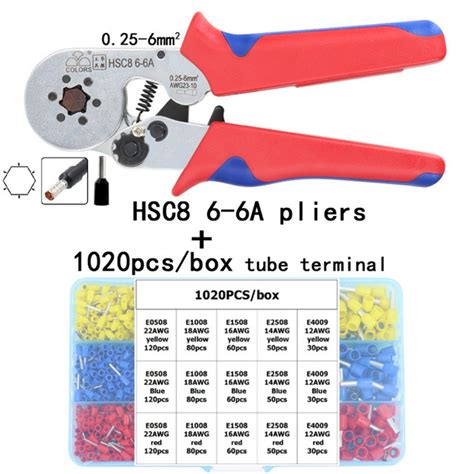 Hsc A Crimping Pliers Mm Awg With Pcs Tube Box