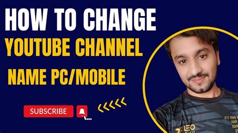 How To Change YouTube Channel Name In 2022 Change YouTube Channel