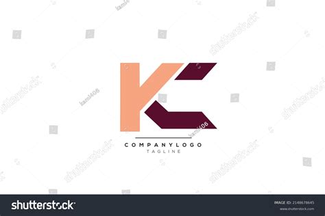 Alphabet Letters Initials Monogram Logo Kc Stock Vector Royalty Free