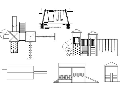 Juegos Infantiles En Autocad Descargar Cad Kb Bibliocad