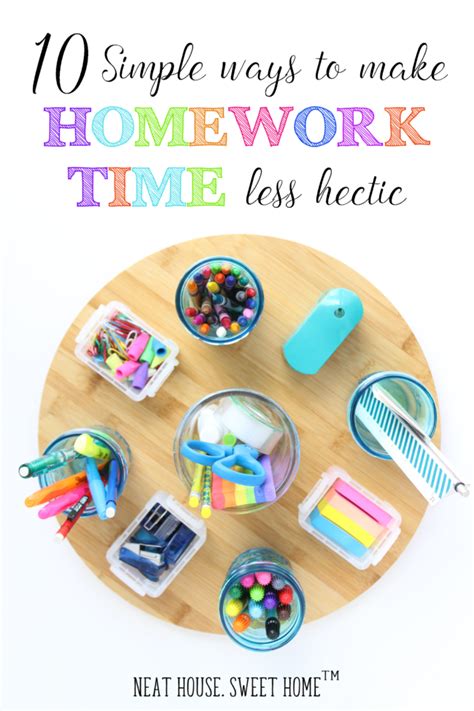 10 Simple Ways To Make Homework Time Less Hectic Artofit