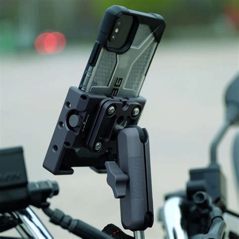 Motorcycle Phone Mount With Vibration Dampener Hilltroll