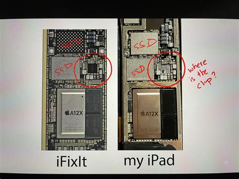 Asking ipad pro 11 (2018) experts about chips on motherboard (see