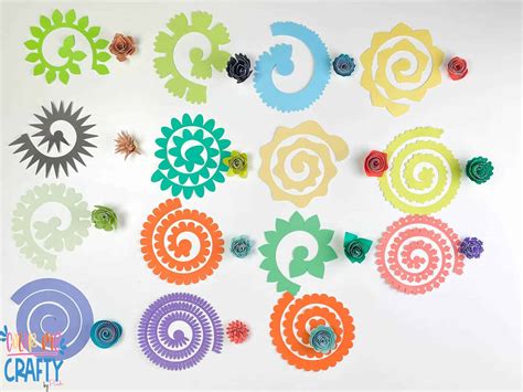 15 Cricut Paper Flower Designs Flower Tutorial Color Me Crafty