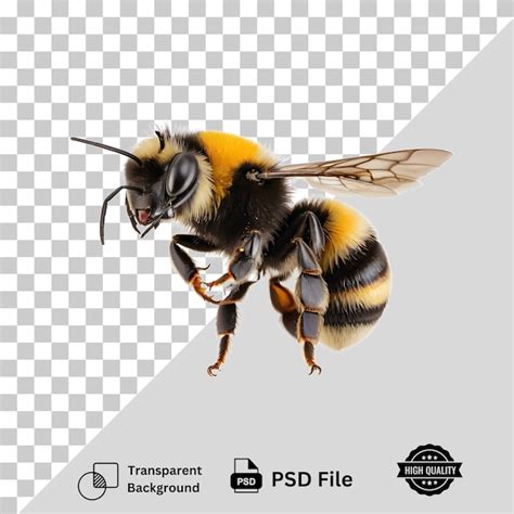 Premium Psd Bumblebee Flying Isolated On Transparent Background With