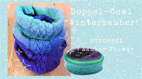 Doppel Cowl Winterzauber Aus Einem Kn Uel Zauber Flower Youtube