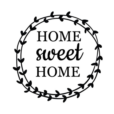 Home Sweet Home SVG Cut File // Cricut Stencil, PNG File, DXF, Vector ...