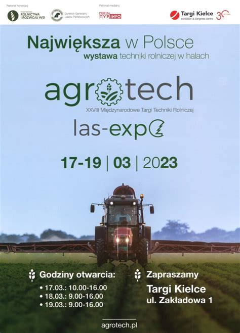 Zaproszenie na targi rolnicze Agrotech 2023 Miasto i Gmina Szydłów