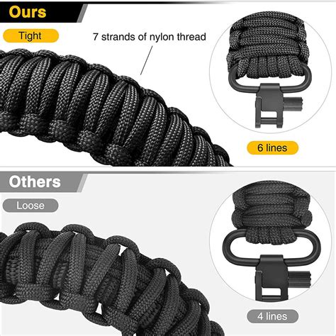 Gun Sling 550 Paracord Sling 2 Points Sling Rifle Paracord Strap With Swivels Ebay