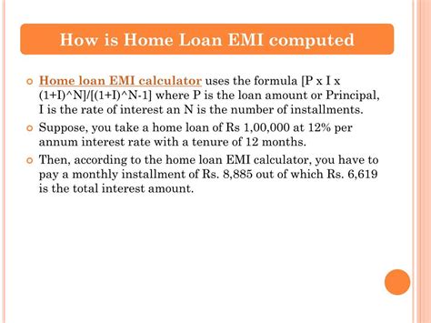 Ppt How To Calculate Home Loan Emi Using A Housing Loan Emi Calculator Powerpoint Presentation