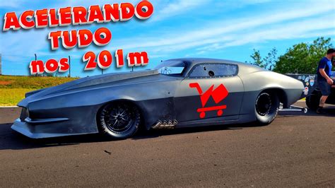 CAMARO V8 4 000 CV ACELERANDO TUDO nos 201m arrancadão de carros