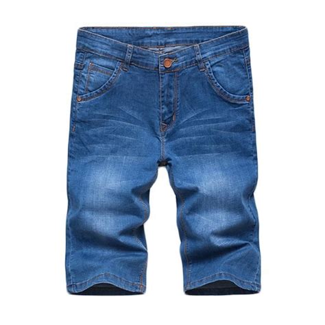 Pantacourt Homme En Jean T Skinny Stretch Slim Coton V Tement