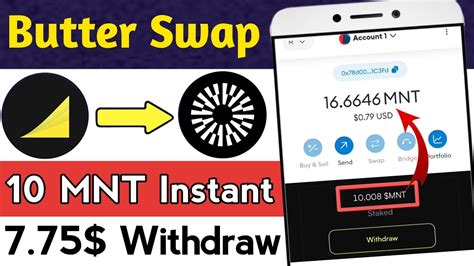 Mnt Token Instant Butter Swap Airdrop Withdraw Proof