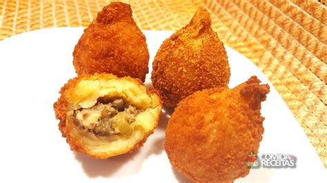 Receita De Coxinha De Carne Mo Da Comida E Receitas