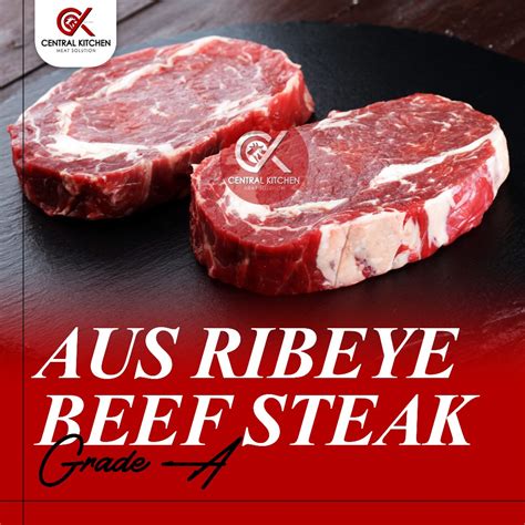 Jual Daging Sapi Impor Aus Ribeye Rib Eye Cube Roll Beef Steak Grade A