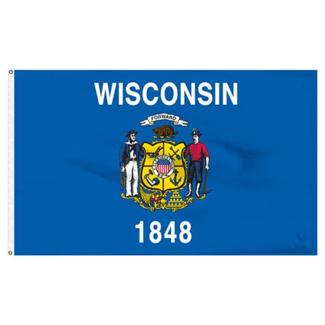 Wisconsin Flag 3 X 5 Nylon Shop Wisconsin Flags