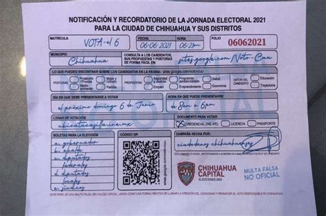 Invitan a votar el próximo domingo con formato de multa de Vialidad