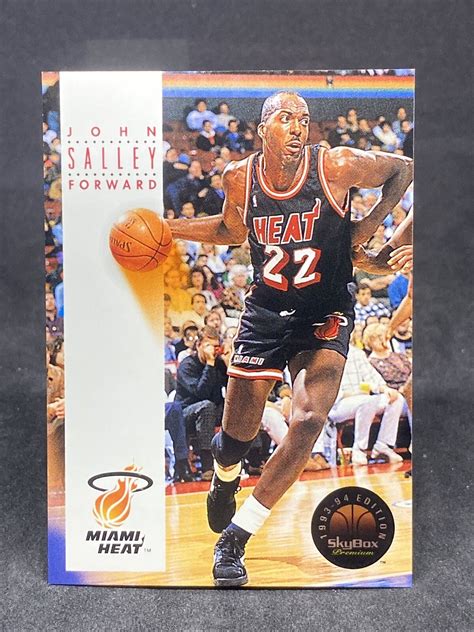 JOHN SALLEY 1993 94 Skybox Premium Edition NBA Basketball 105 HEAT EBay