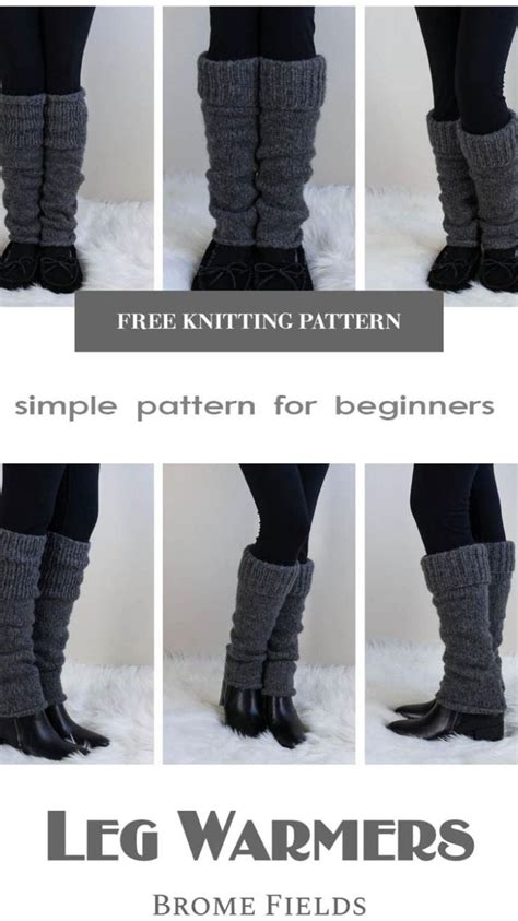 Fuzzy Leg Warmers Free Knitting Pattern Leg Warmers Crochet Pattern