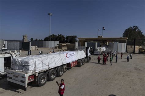 Egypt Gaza Border Crossing Opens Allowing First Aid Deliveries To