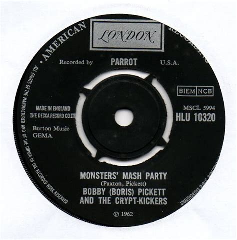 VINYL RECORDS: BOBBY BORIS PICKETT - MONSTER MASH