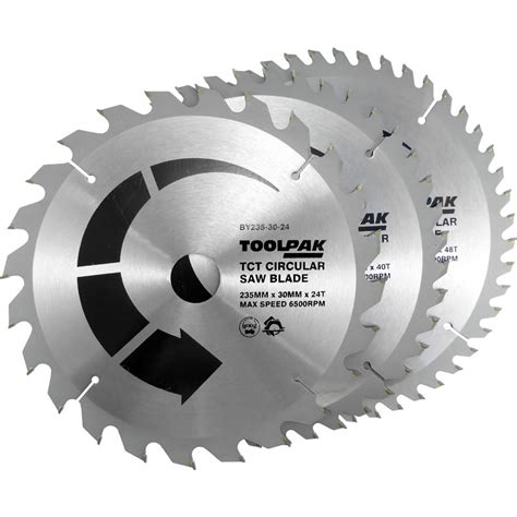 Toolpak TCT Circular Saw Blades 235 X 30mm Toolstation