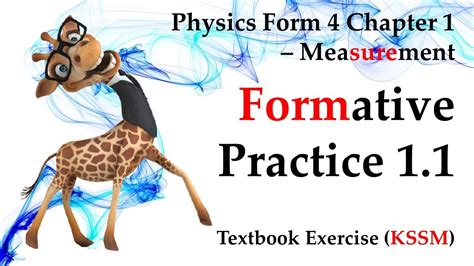 🆕 Physics Form 4 Kssm Chapter 1 Measurement Formative Practice 11