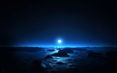 moon, Nature, Moonlight, Night, Rock, Beach, Water Wallpapers HD ...