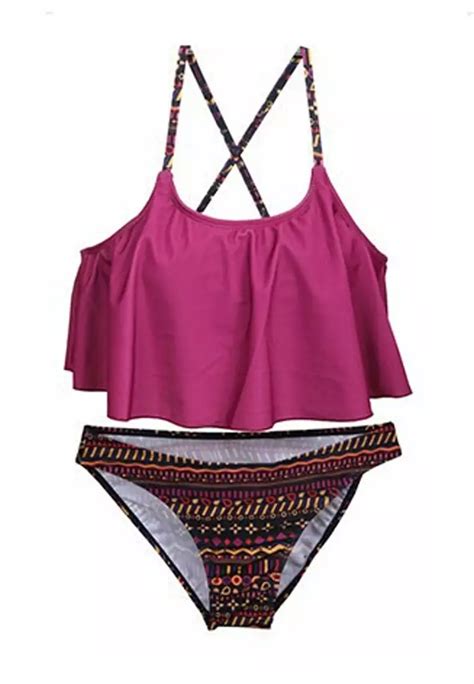 Buy LYCKA LMN2007 Korean Lady Bikini Swimwear Purple 2025 Online ZALORA