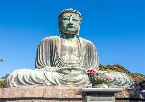 Gran Estatua Daibutsu De Buda En Kamakura Foto De Archivo Imagen De