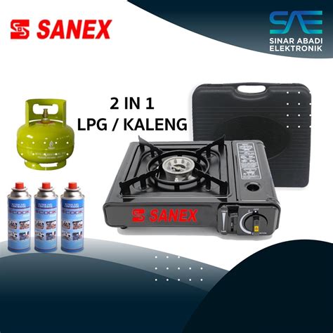 Jual KOMPOR SANEX PORTABLE PAKET GAS PORTABLE HI COOK TOKAI PAKET