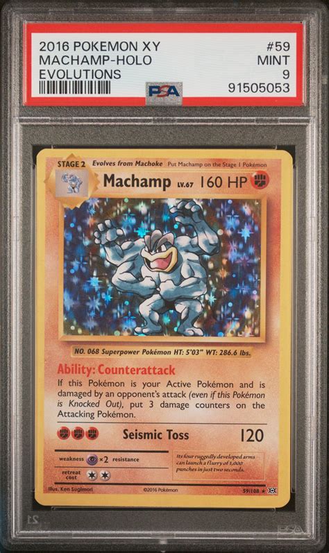 Pokemon Xy Evolutions Machamp Holo Psa Gamestop