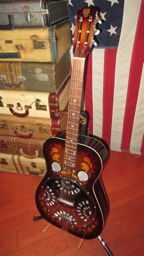 1983 Dobro Model 60 D Resonator Guitar Sunburst Guitars Resonator