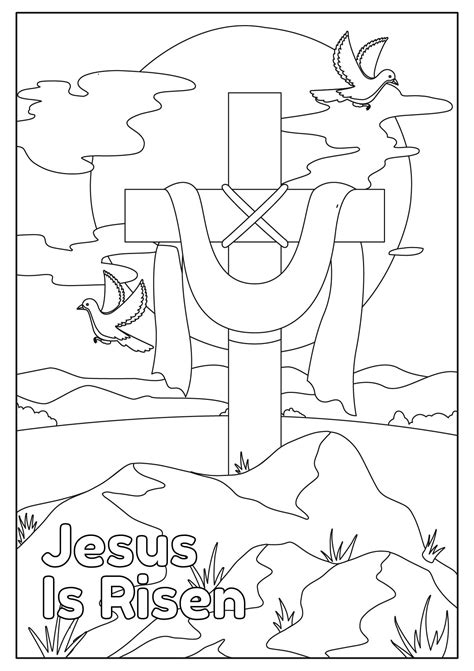 Easter Coloring Pages For Church