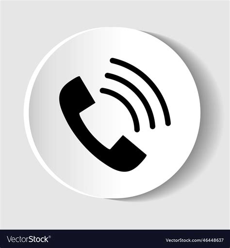 Telephone Icon For Web Design Royalty Free Vector Image