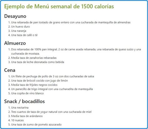 Dieta Hipocalórica Calorías De 1200 A 1500 Hombres Y Mujeres