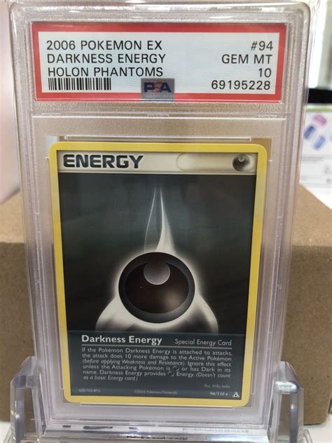 Pok Mon Ex Holon Phantoms Darkness Energy Psa Gem Mint