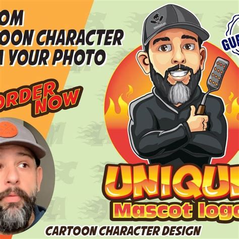 Graphicmixture I Will Design Caricature Mascot Logo Modern Cartoon