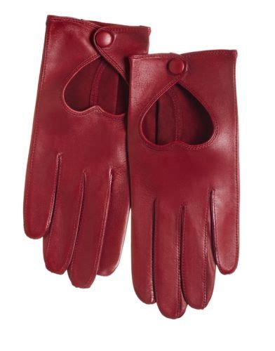 Red Leather Gloves I Love Heart Red Heart Driving Gloves Womens