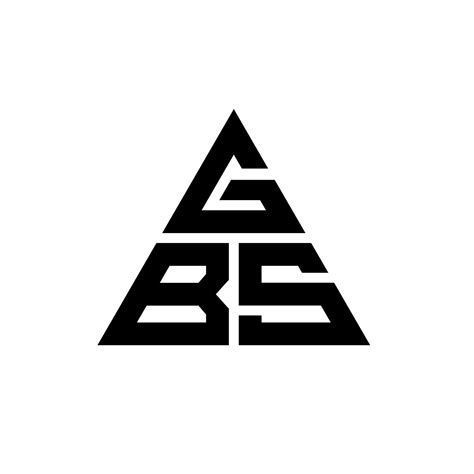 GBS triangle letter logo design with triangle shape. GBS triangle logo ...