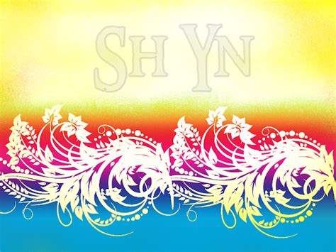 Sh Yn Design Colourful Back With Floral Design