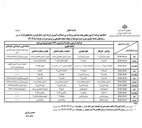 اعلام برنامه جدید امتحانی دانش‌آموزان