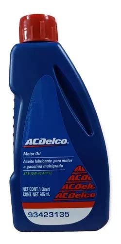 Aceite Acdelco Multigrado 15w40 Si 946 Ml