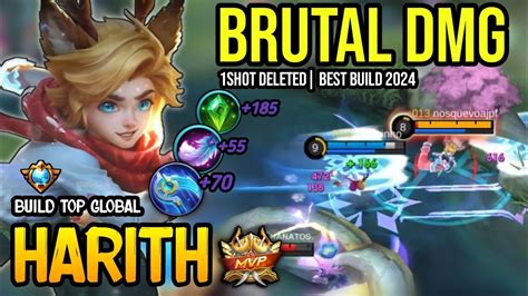 HARITH BEST BUILD 2024 BUILD TOP GLOBAL HARITH GAMEPLAY MOBILE