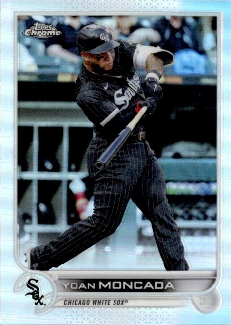 Topps Chrome Yoan Moncada Chicago White Sox Silver Ebay