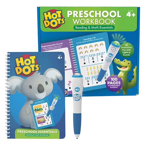 Hot Dots® Preschool Essentials Reading And Math Workbook