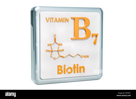 La Vitamina B Biotina Icono F Rmula Qu Mica Estructura Molecular