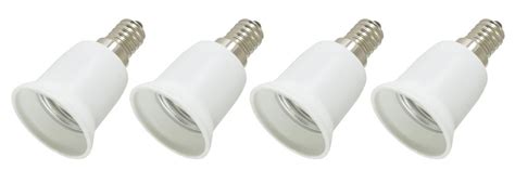 4 x E14 Edison to Edison Screw E27 Lamp Adapter | All Top Notch