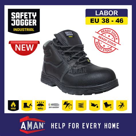 SAFETY JOGGER Labor S3 Safety Shoe Boot Steel Toecap Midsole Rubber